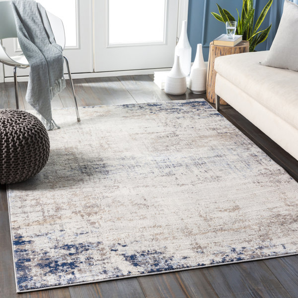 Trent Austin Design® Jemison Abstract Area Rug in Blue/Ivory & Reviews